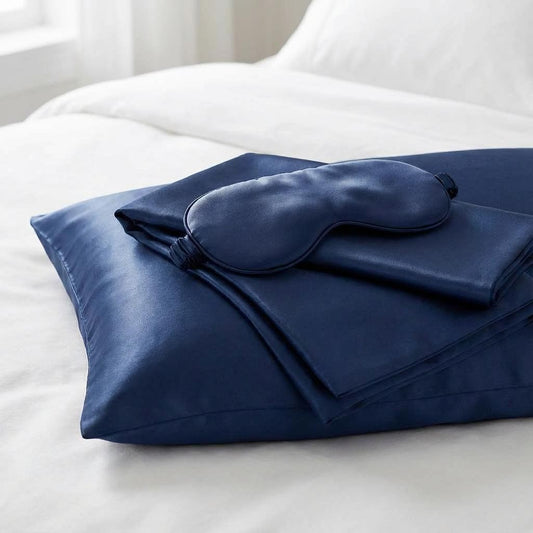 2x Silk Deep Sleep Masks + 2x Pillow cases