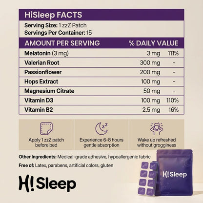 HiSleep Patches - The Menopause Sleep Reset