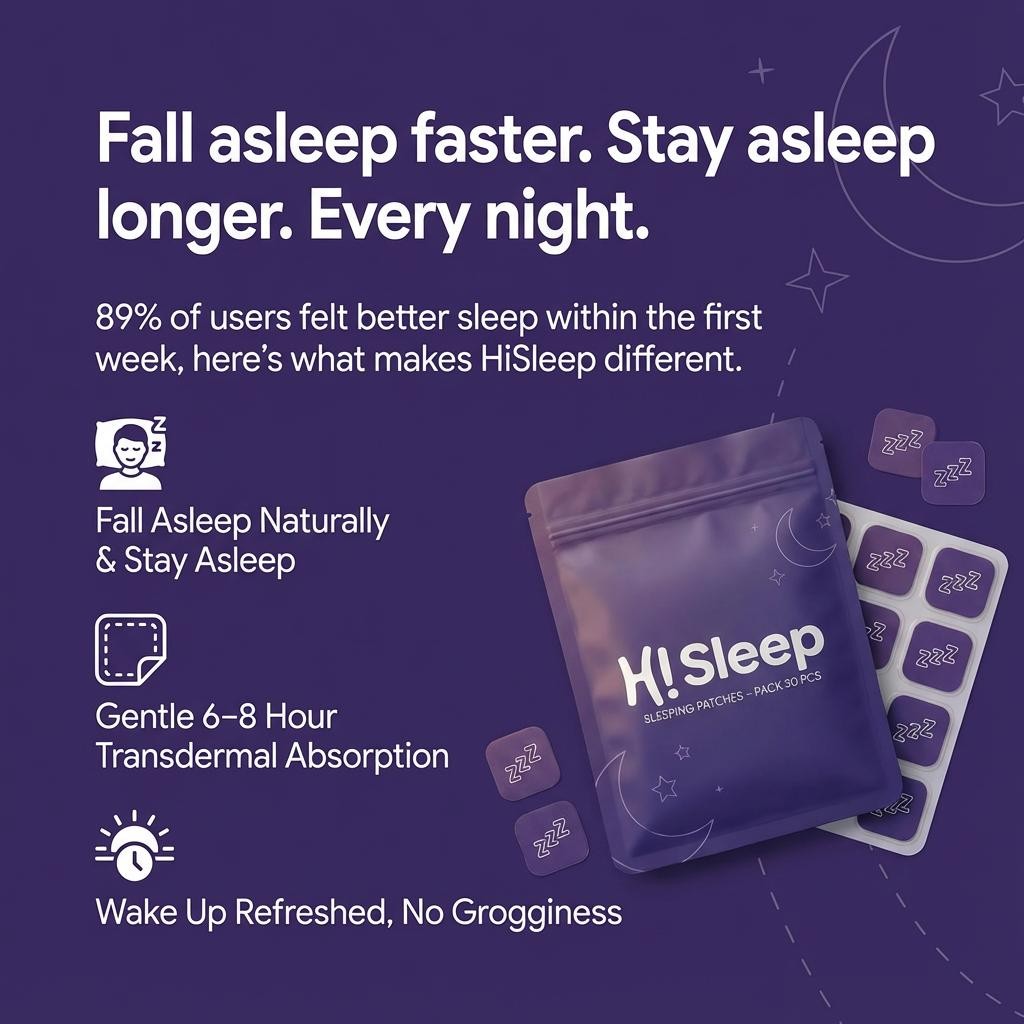 HiSleep Patches - The Menopause Sleep Reset