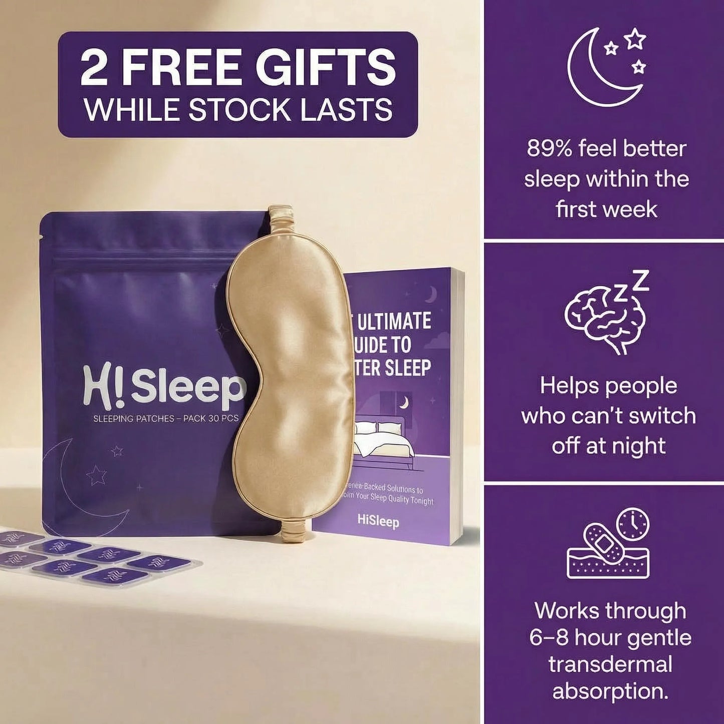 HiSleep Patches - The Menopause Sleep Reset